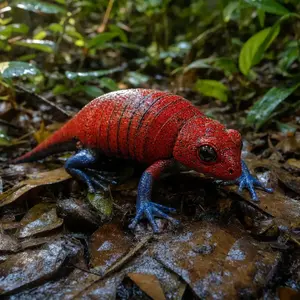 Armadillo + Strawberry frog